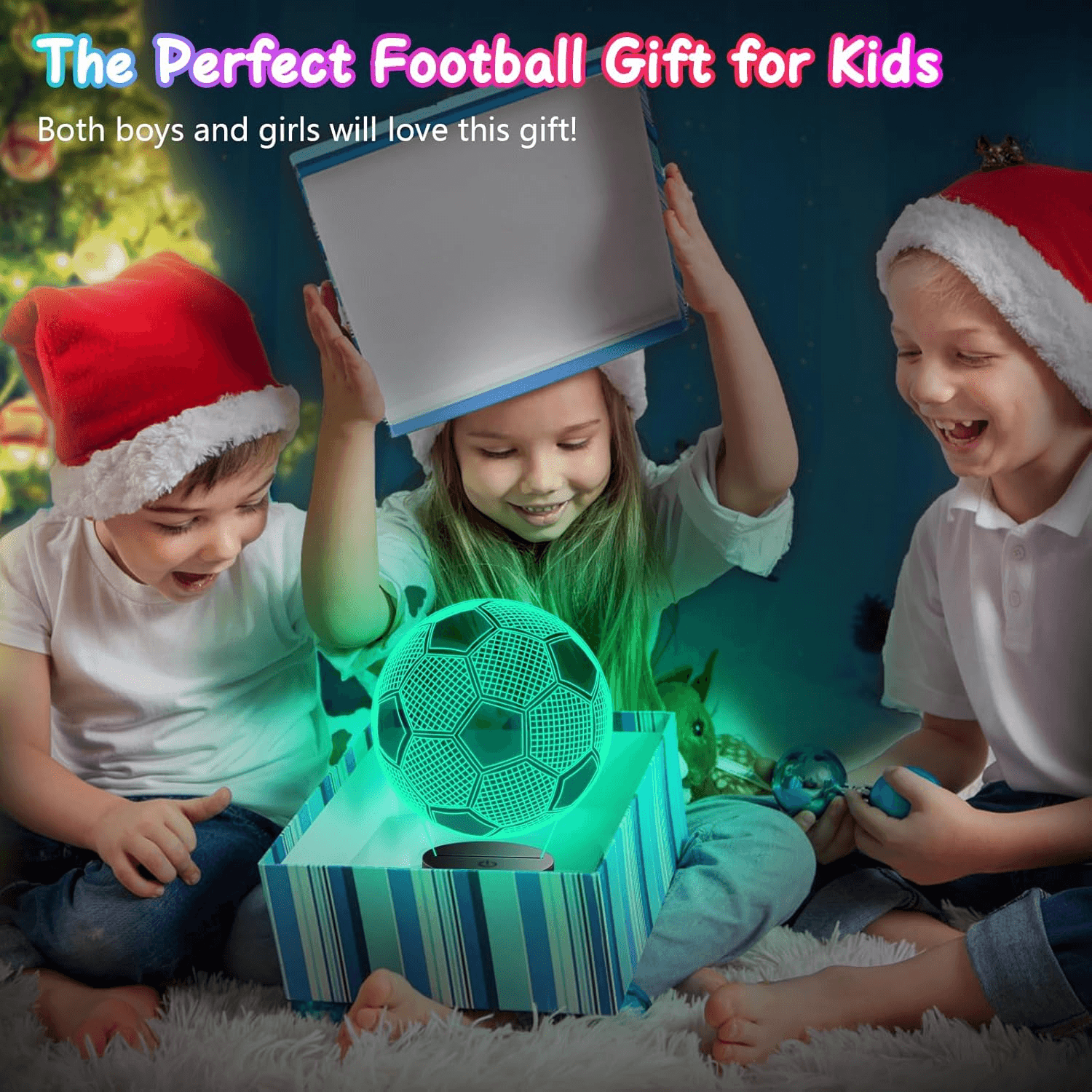 Football Gifts for Boys| Football Lamp for Kids Boys Girls| 6 7 8 9 10 Year Old view 2
