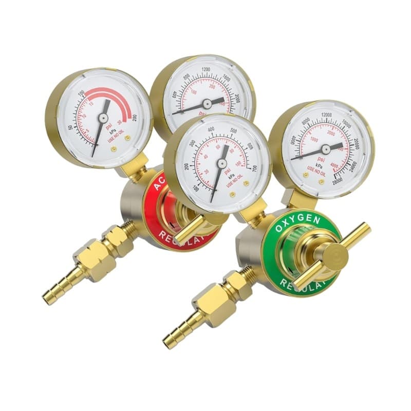 Pressure Gauge T Shaped Handle Easy Manual Pressure Regulation Application