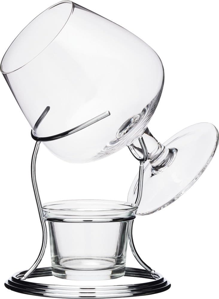 BarCraft Brandy Glass and Warmer Gift Set| 350ml Glass| Tea Light Holder and Me