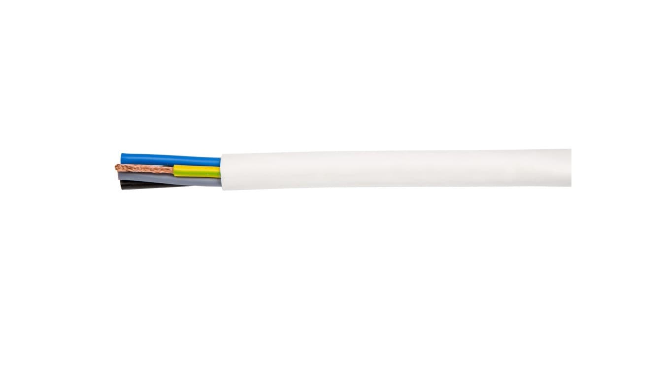 5902887070815 Przewód warsztatowy H05VV-F (OWY) 5x4 żo biały /50m/ ELTRIM