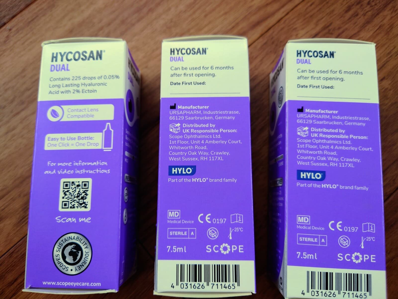 3x Hycosan Dual Eye Drops like hylo dual systane RECOMMNDED BY OPTICIANS RRP £38 view 2