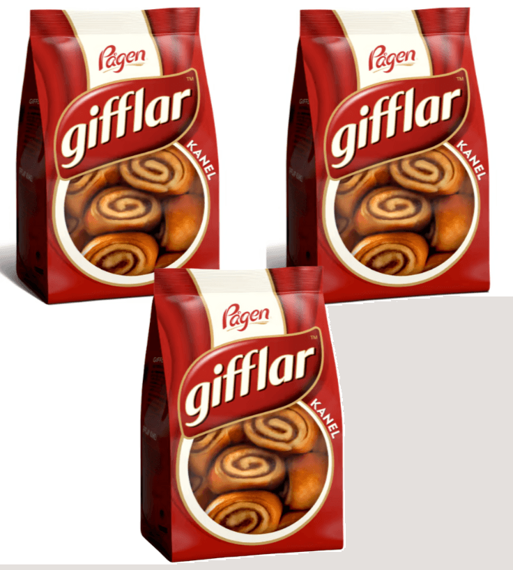 3 x 300g Pågen Gifflar Cinnamon Rolls 300g | Swedish Pastry Buns | Swedish Fika