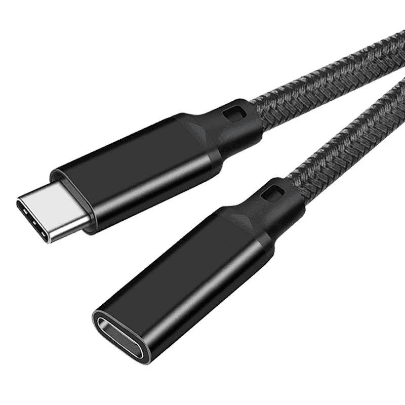 USB C Extension Cable Male to Female Type C USB3.2 Gen2 10Gbps 100W Fast Chargin