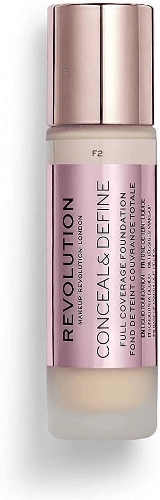 Revolution Beauty London| Conceal and Define| Foundation| F2| 23Ml