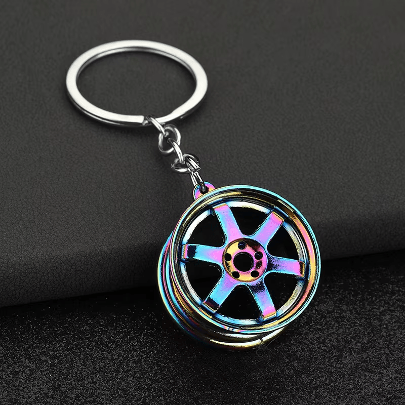Creative Gear Head Keychain Speed Gearbox Keyring for Car Key Turbo Hub Brake Di