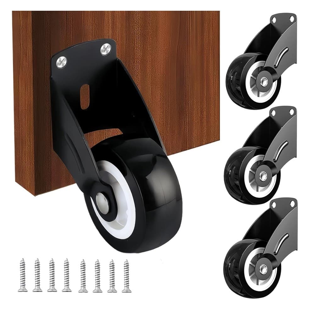 Heavy-Duty 2inch -Sag Gate Wheels 4-Pack for Restoring Wooden Doors T8K44093 view 2