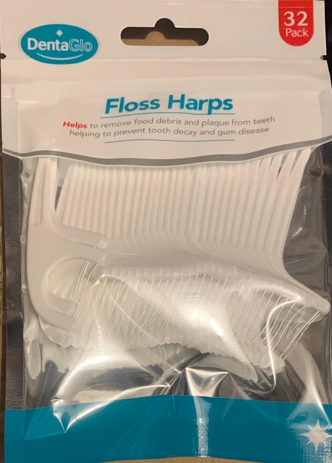 Floss Harps Dental Floss Tooth Picks/Sticks 32 Pack Floss Harps Oral/Tooth Care