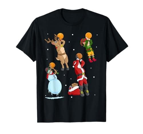 Basketball Throw Christmas Player Trainer Gift T-Shirtfrom JP