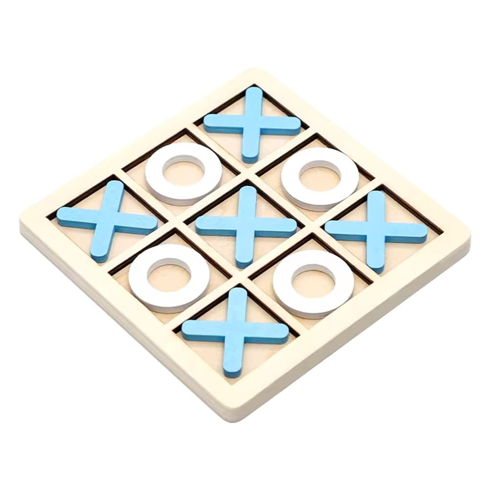 Wooden Board Tic- Toe Game XO Table Game Toy Classical Family Children9971 view 2