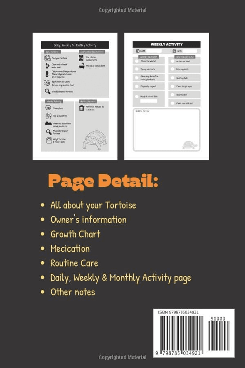 My Pet Tortoise Logbook: Record All Important Details about Your Tortoise the Ne view 2