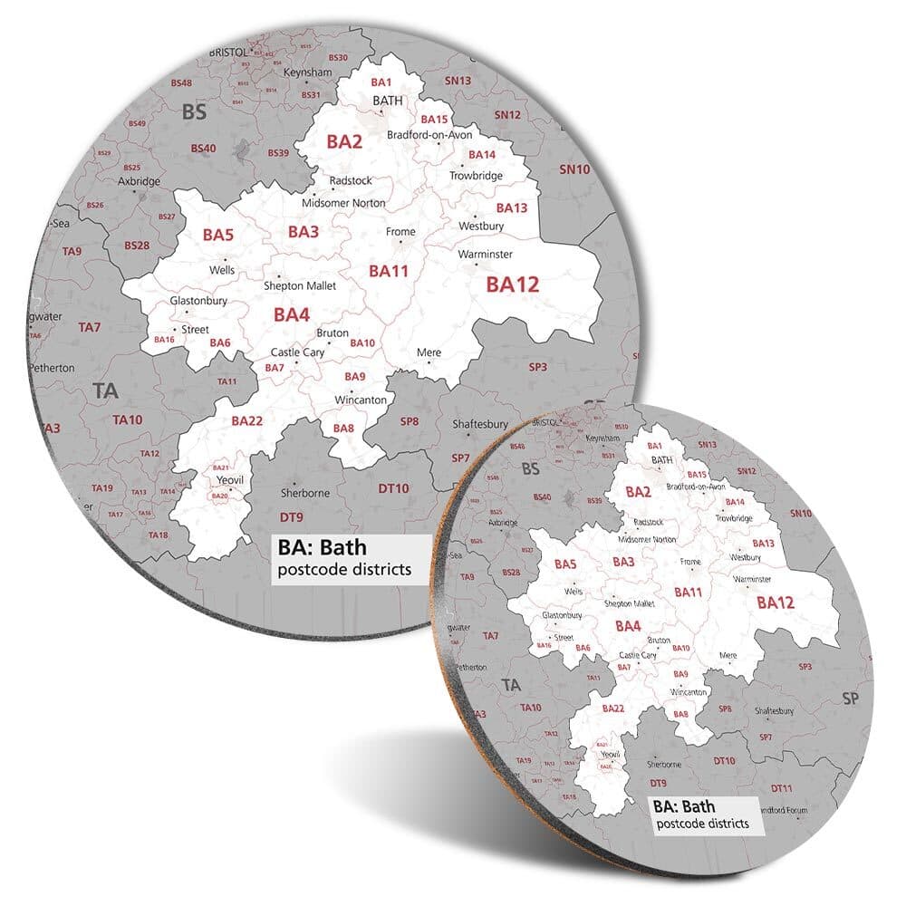 Mouse Mat and Coaster Set Bath District #55502