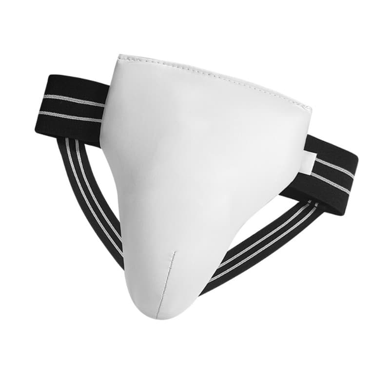 PU Leather Groin Protector Abdominal Crotch Protector Male Taekwondo Groin Guard