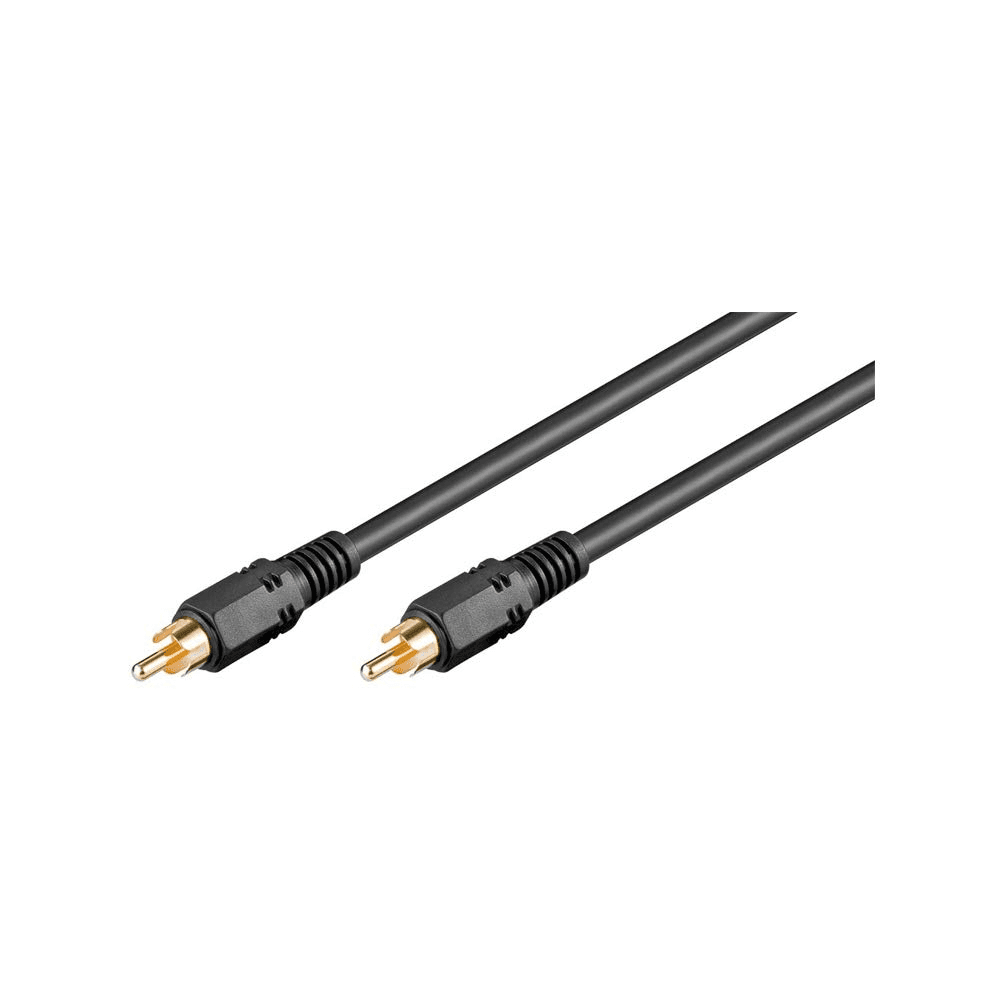 Goobay 50267 Coaxial Digital/Audio Connector Cable| RCA S/PDIF| Double Shielded,