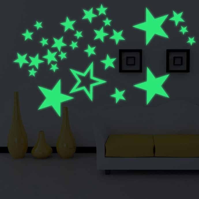 Christmas Glowing Wall Sticker| Glowing Star| Rk643