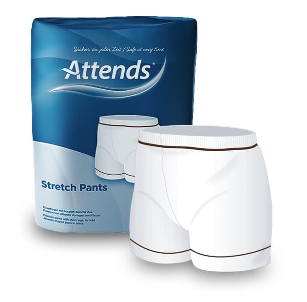 Attends Fixation Pants Stretch Net Knickers Size Large - 1 x Pack of 15
