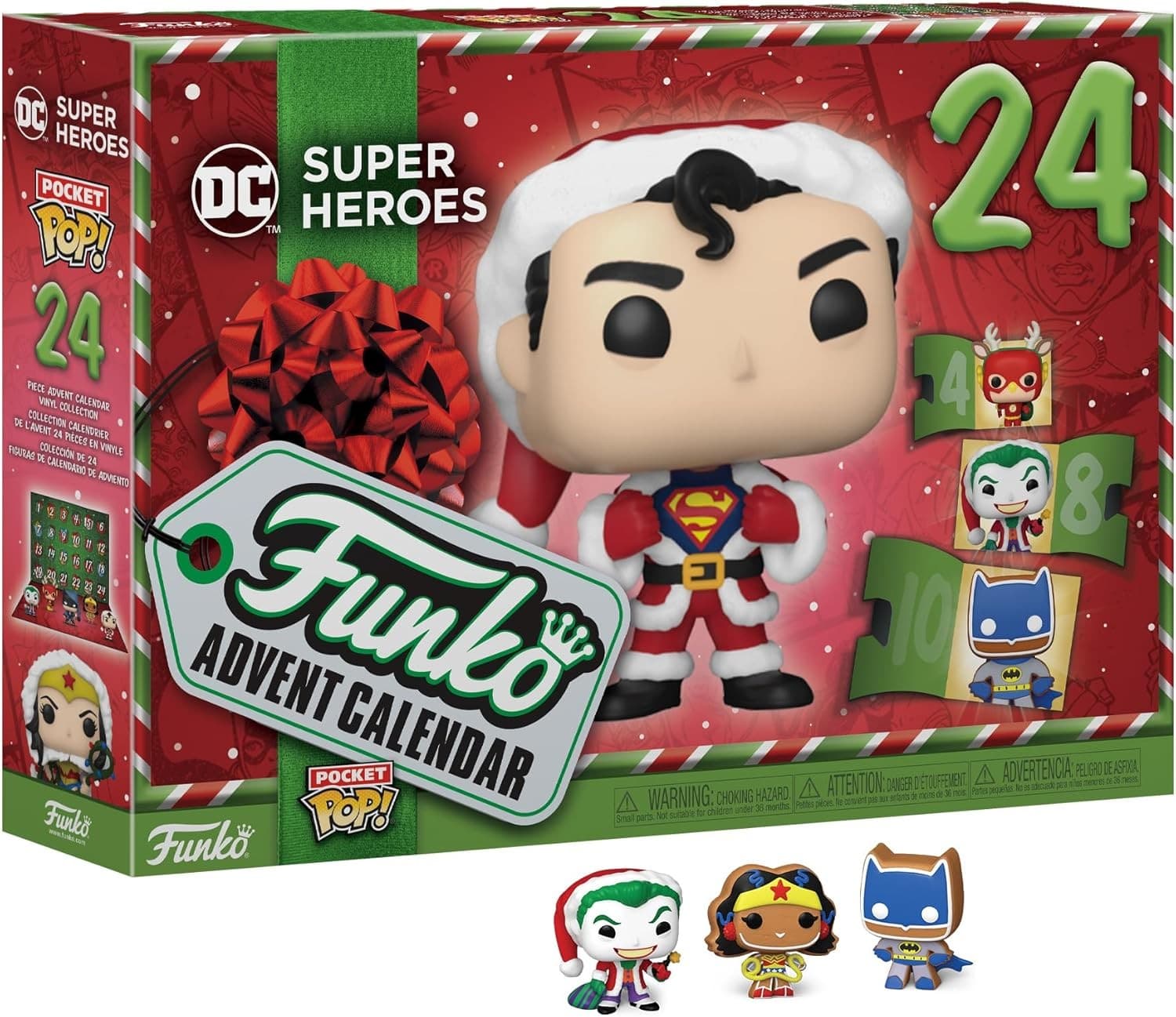 Funko Pop! Advent Calendar - DC Super Heroes 24 Pocket Pop! Vinyl Figures