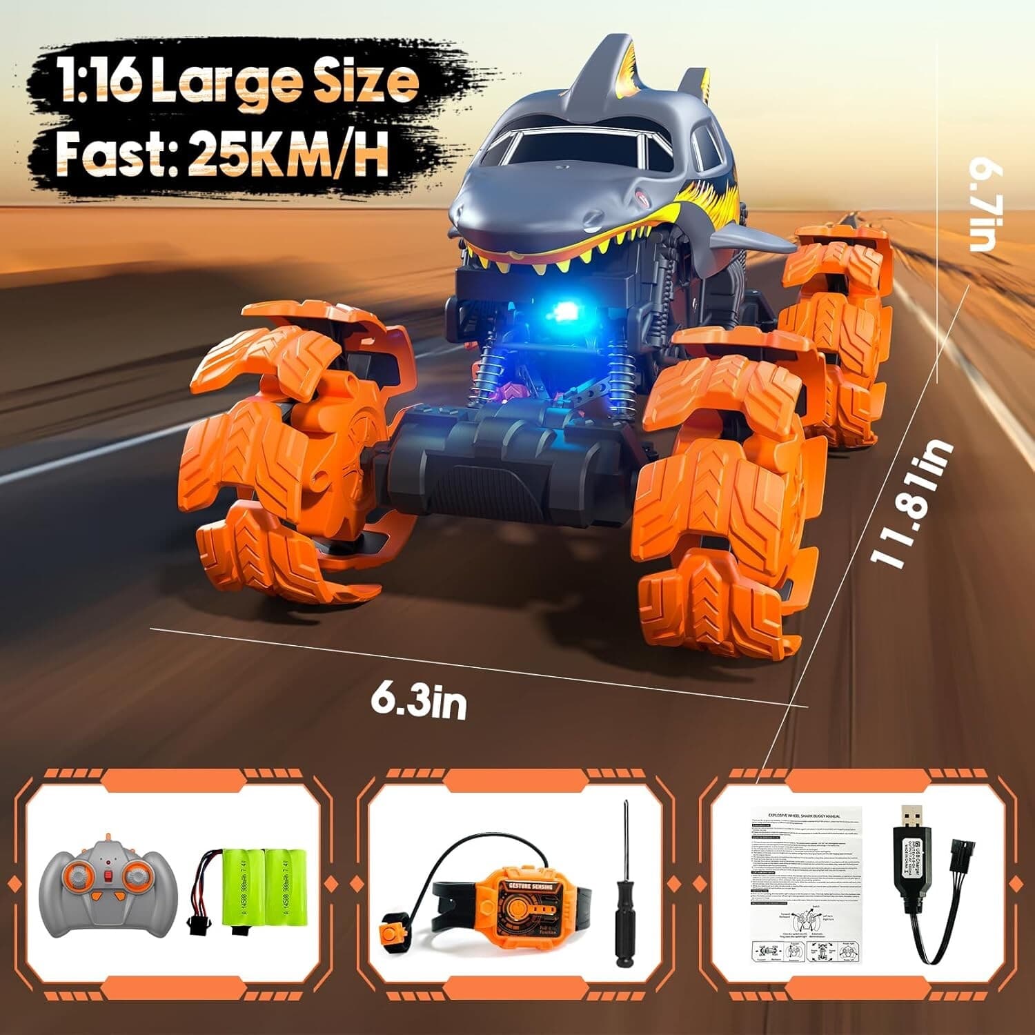 EXPLOSION WHEEL SHARK OFF ROAD REMOTE CONTROL CAR
