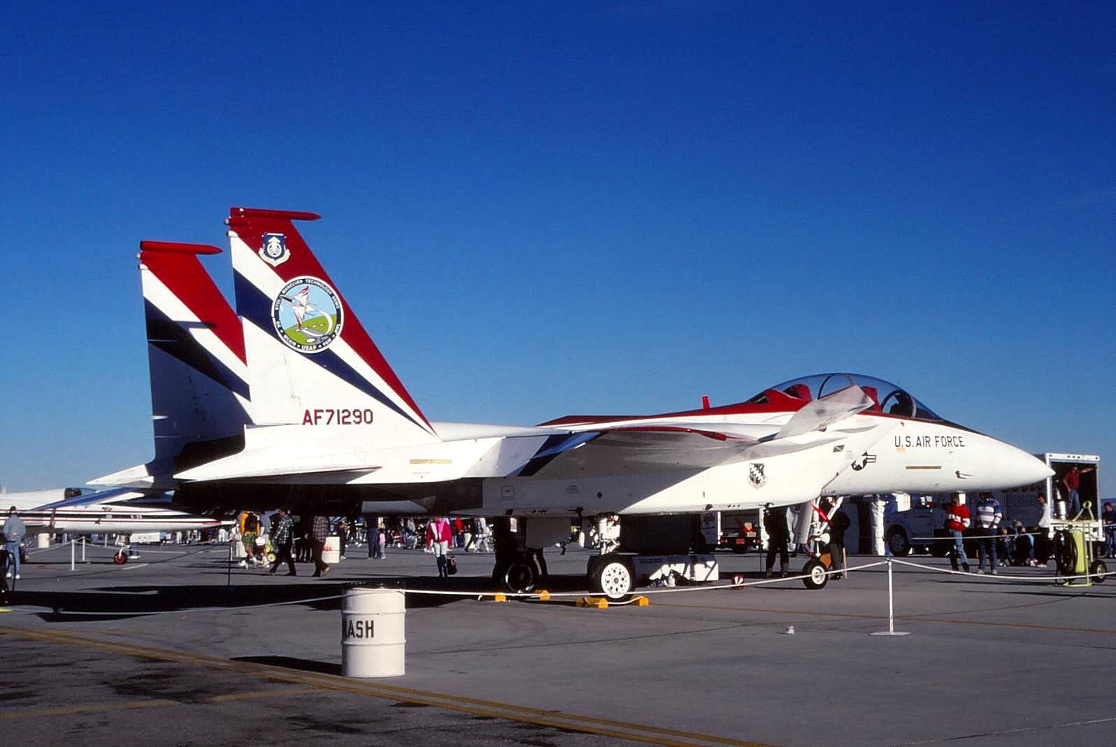 Original colour slide YF-15B Eagle spcl. 71-0290 of 6512 TS USAF