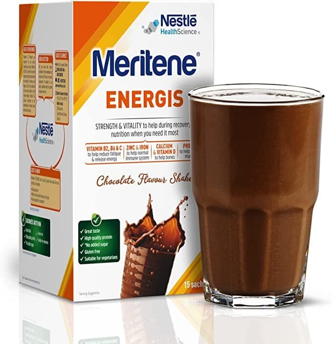 Nestle 30 g Chocolate Meritene Energis Shake - Box of 15