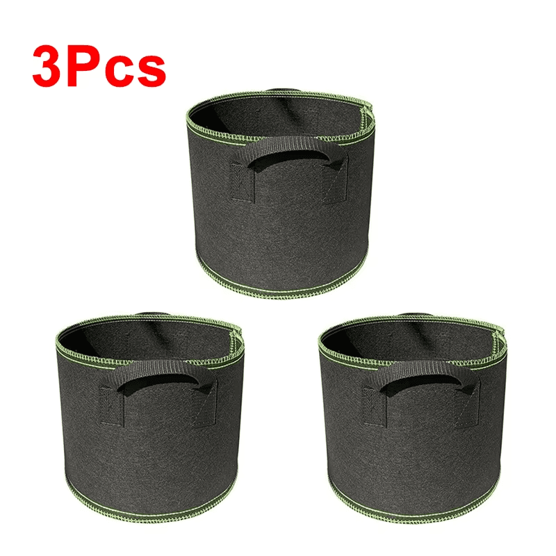 1-5PCS Non Woven Fabric Plant Grow Bags Thick Garden Planter Pots