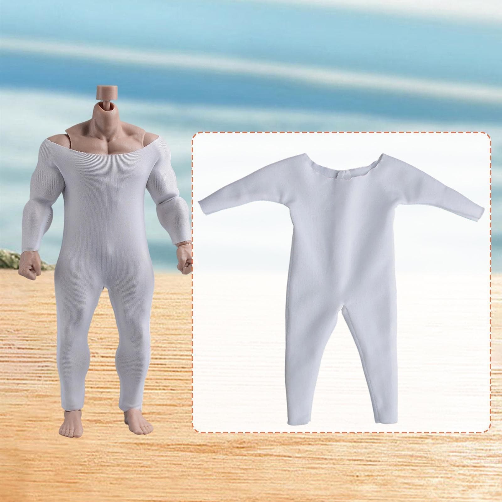 1/9 Figure Clothes for 7-8 inch Man Trendy Base Layer Anti Dyeing Bodysuit