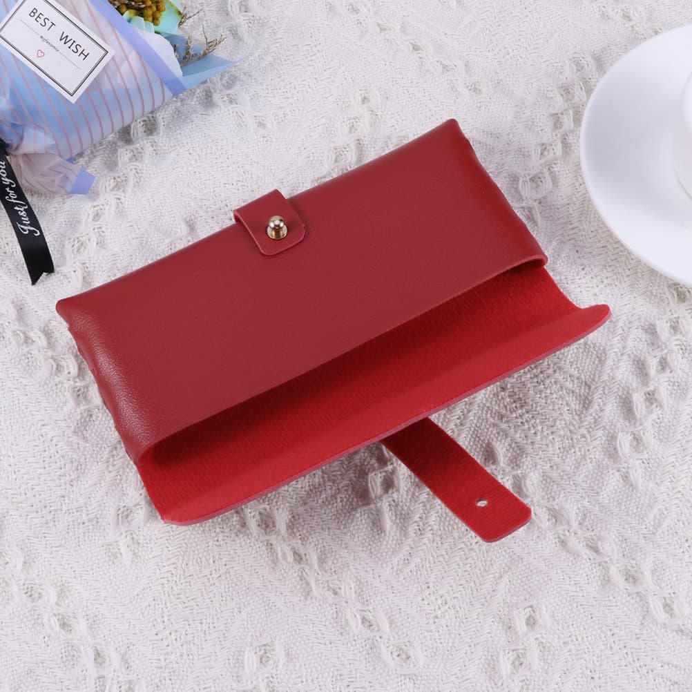 Fashion Glasses Case Buckle Clamshell PVC Glasses Case Handmade Cover