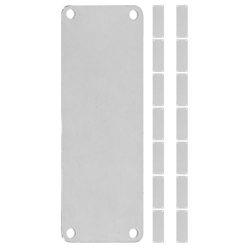 15 Pcs Metal Engraving Tag Rectangle Blank Stamping Name Tags Dog Pendant