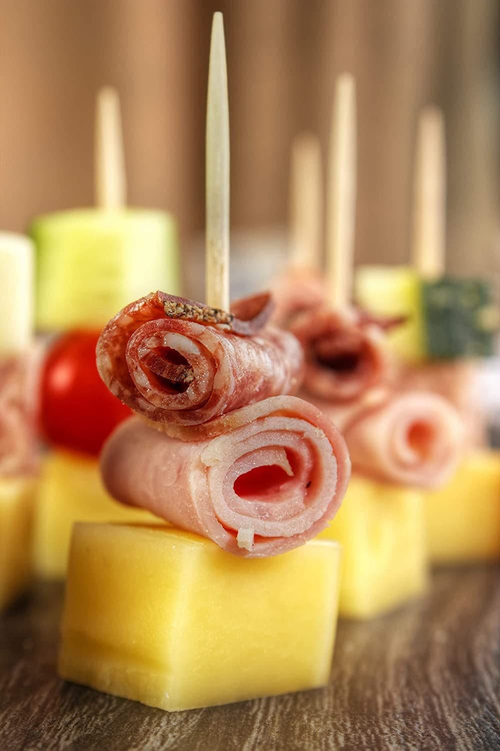 200 Cocktail Sticks 8cm Party Buffet Catering Serving Cherry Olives Toothpicks view 2