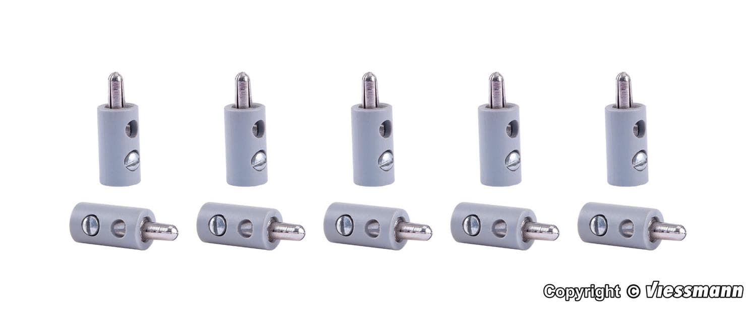 Viessmann 6876 Plugs Grey (10)