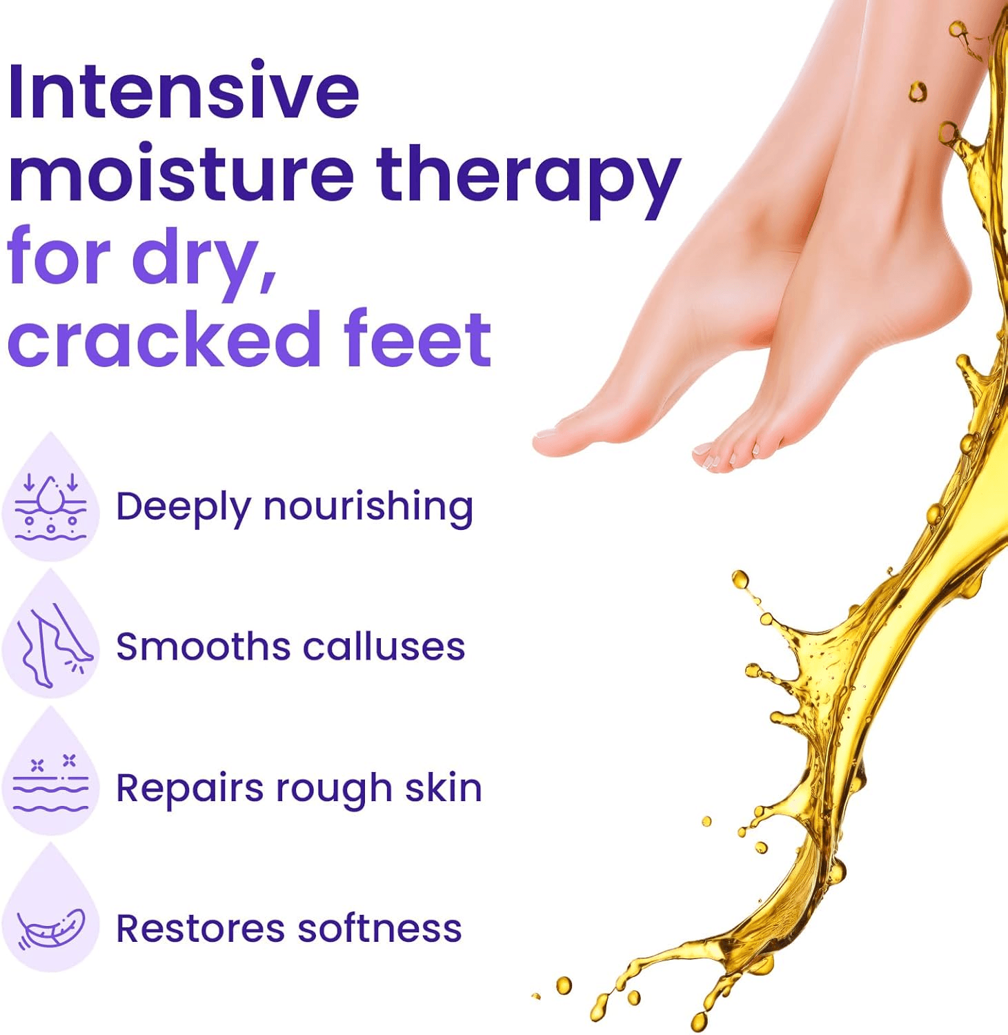 6 Pack Hydrating Foot Mask for Dry Cracked Feet| Restoring and Hydrating Socks wit view 2
