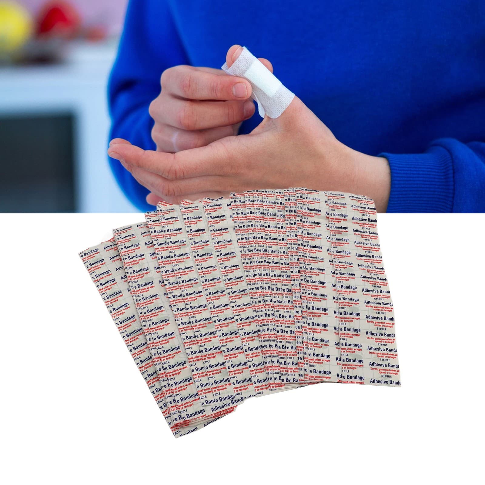 Clear Water Block Bandage 100pcs Strong Hold Clear Adhesive Bandages BA
