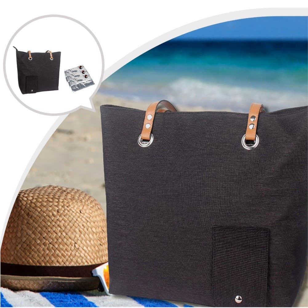 Women Wine Tote Bag Portable Wine Purses Camping Insulation Bag For Beach Travel