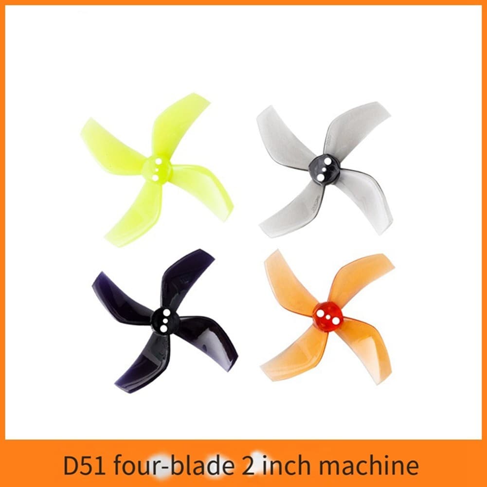 8PCS D51 2020 4- Propeller 2x2x4 2inch 1.5mm PC Propeller for RC FPV Racing3038 view 2