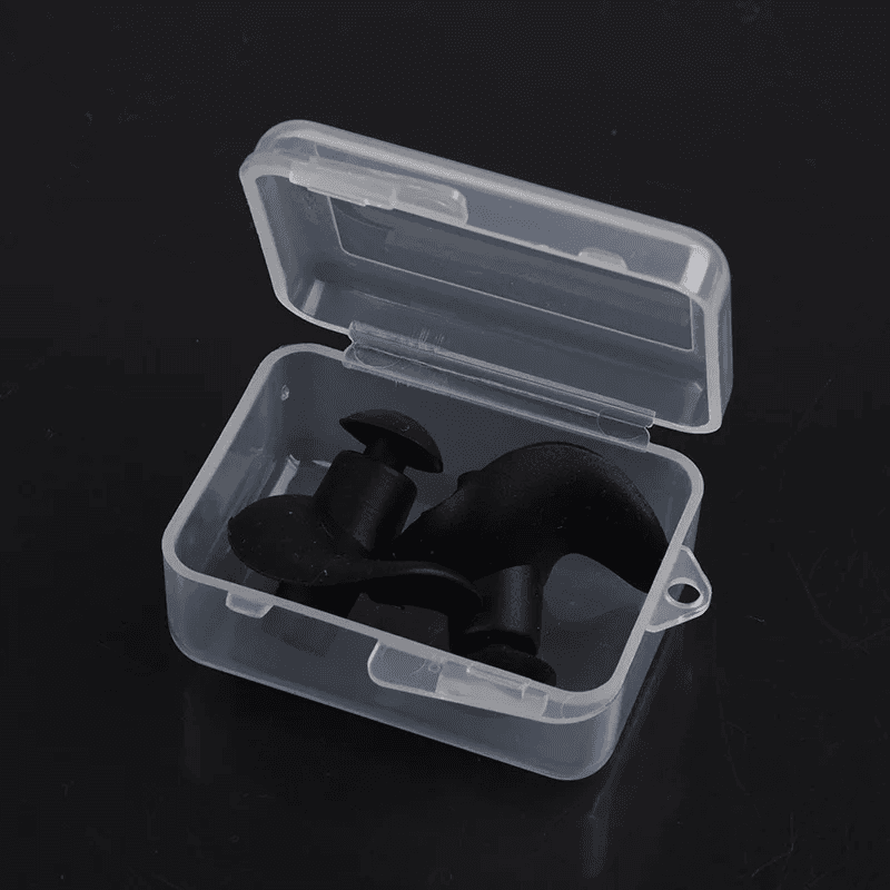 Silicone Waterproof Earplugs 1 Pair Soft Reusable Swimming Hearing Protection