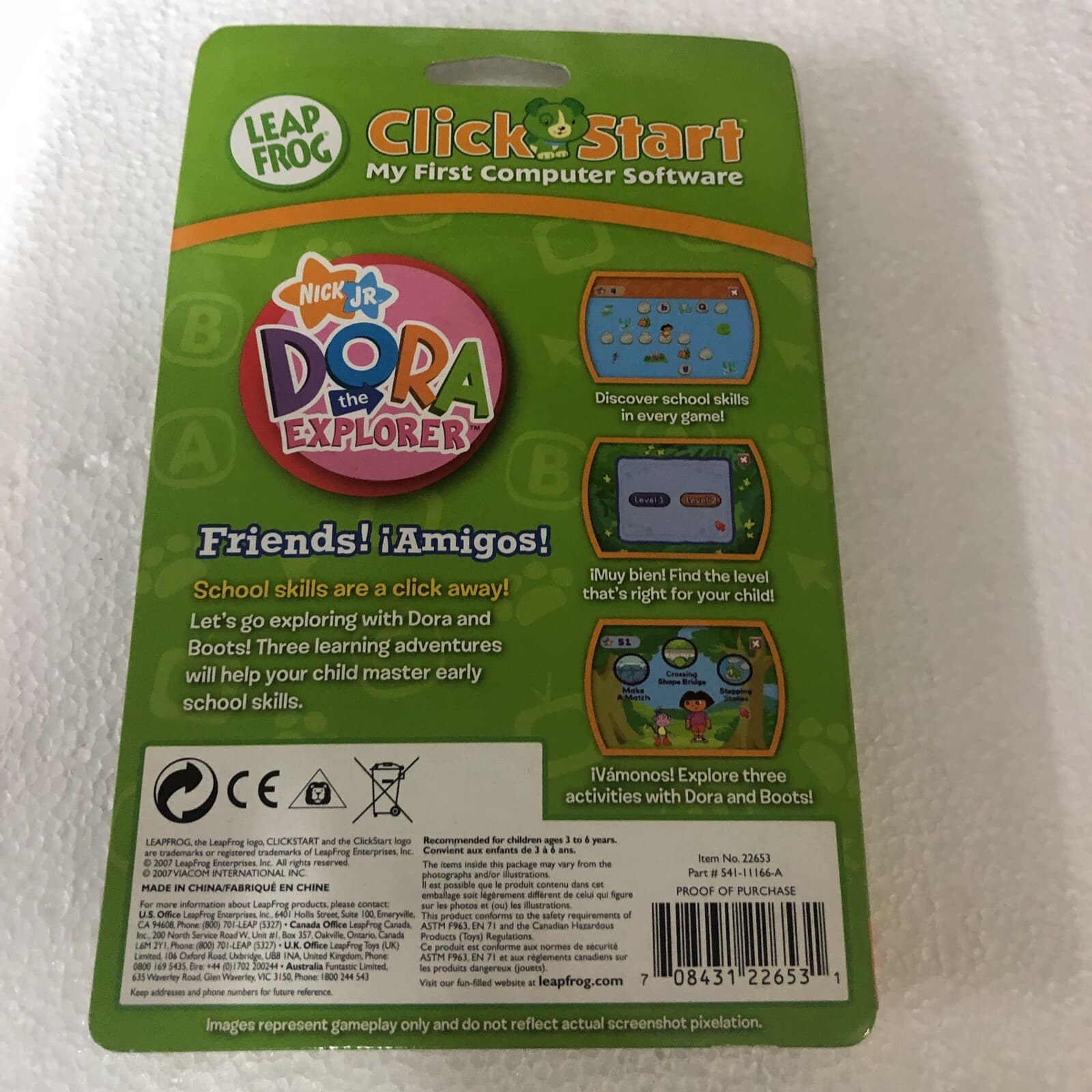Leapfrog Click Start My First Computer Software Dora The Explorer view 2