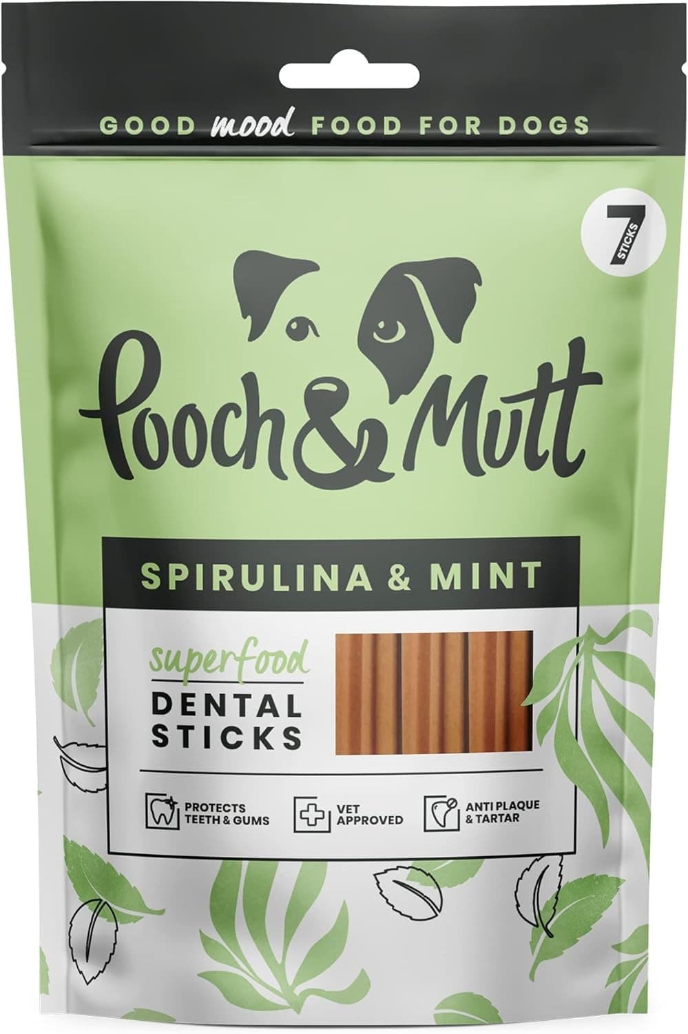 Pooch and Mutt - Superfood Dog Dental Sticks| Spirulina And 251 g (Pack of 1)