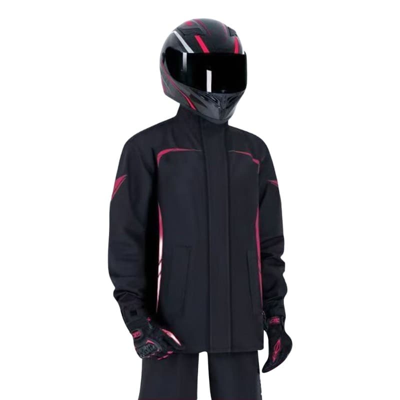 Men Waterproof Rain Suit Set With Reflective Trim For Outdoor Cycling Commuting