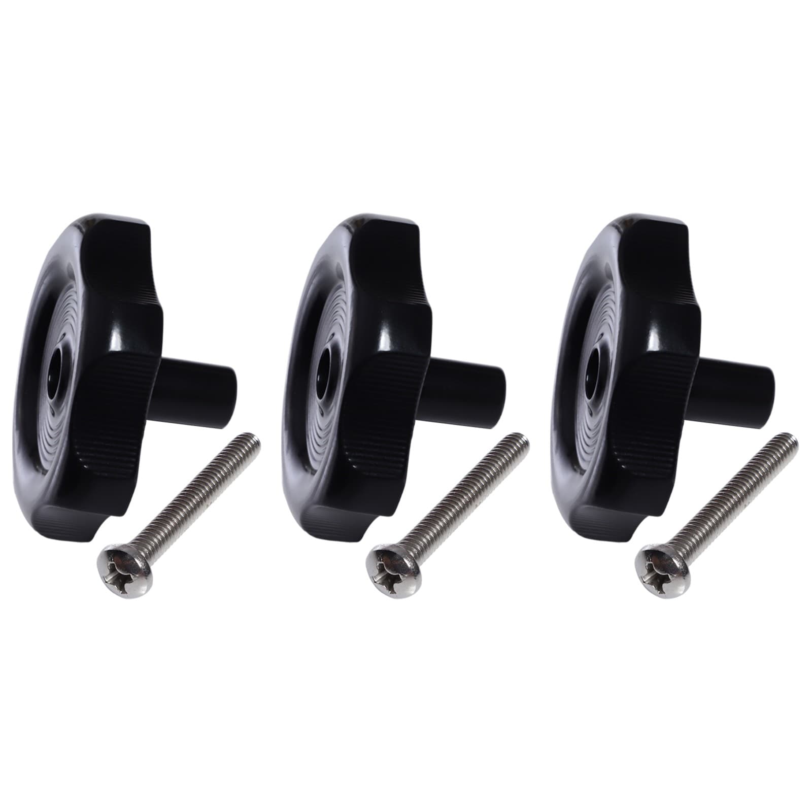 3Pcs Crank Handle Travel Vent Knob Aluminum Knobs New 1 Inch Long Shaft Replace