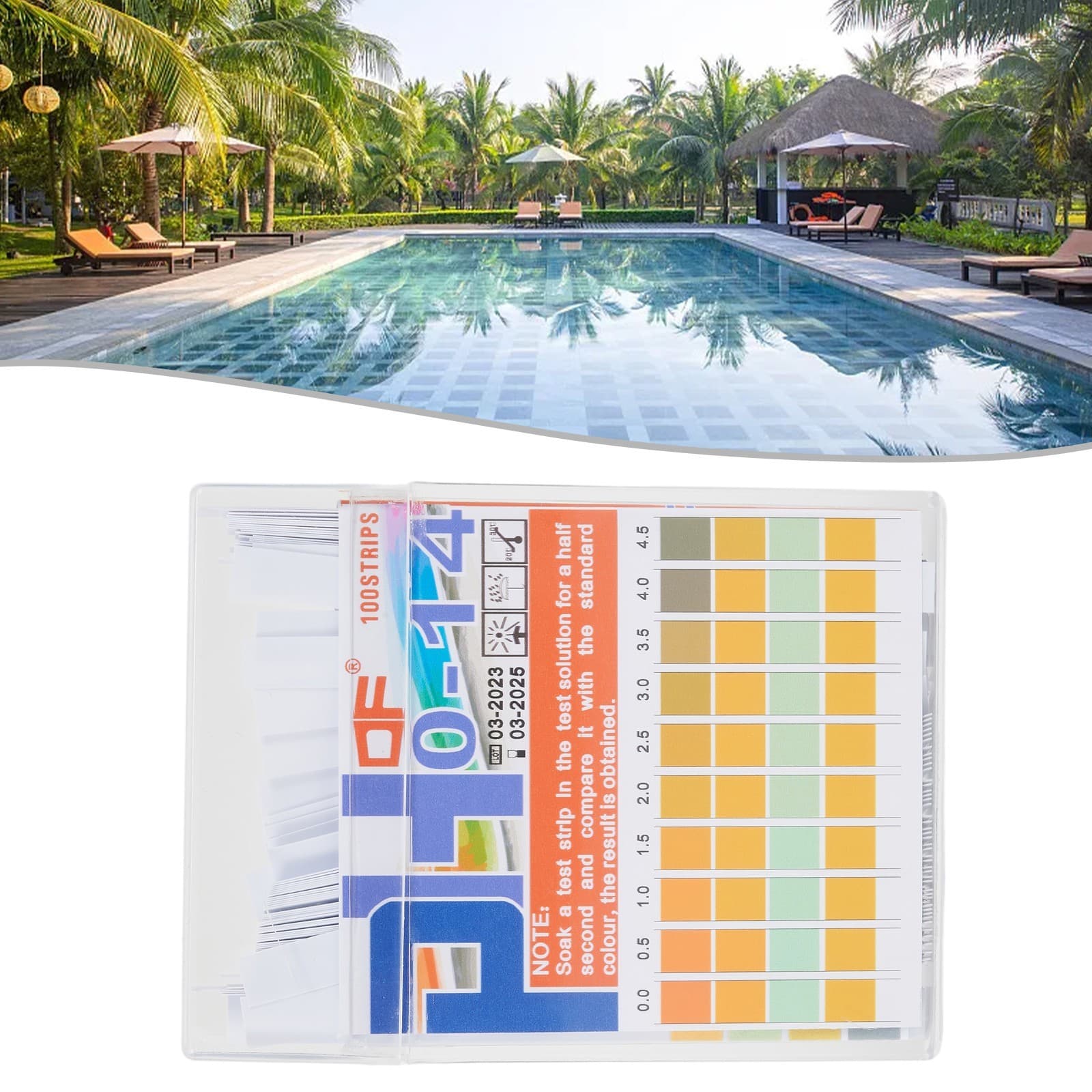 Test the pH of Your Water with 100 Strips Box Range 0 14 (05) Testing Strips