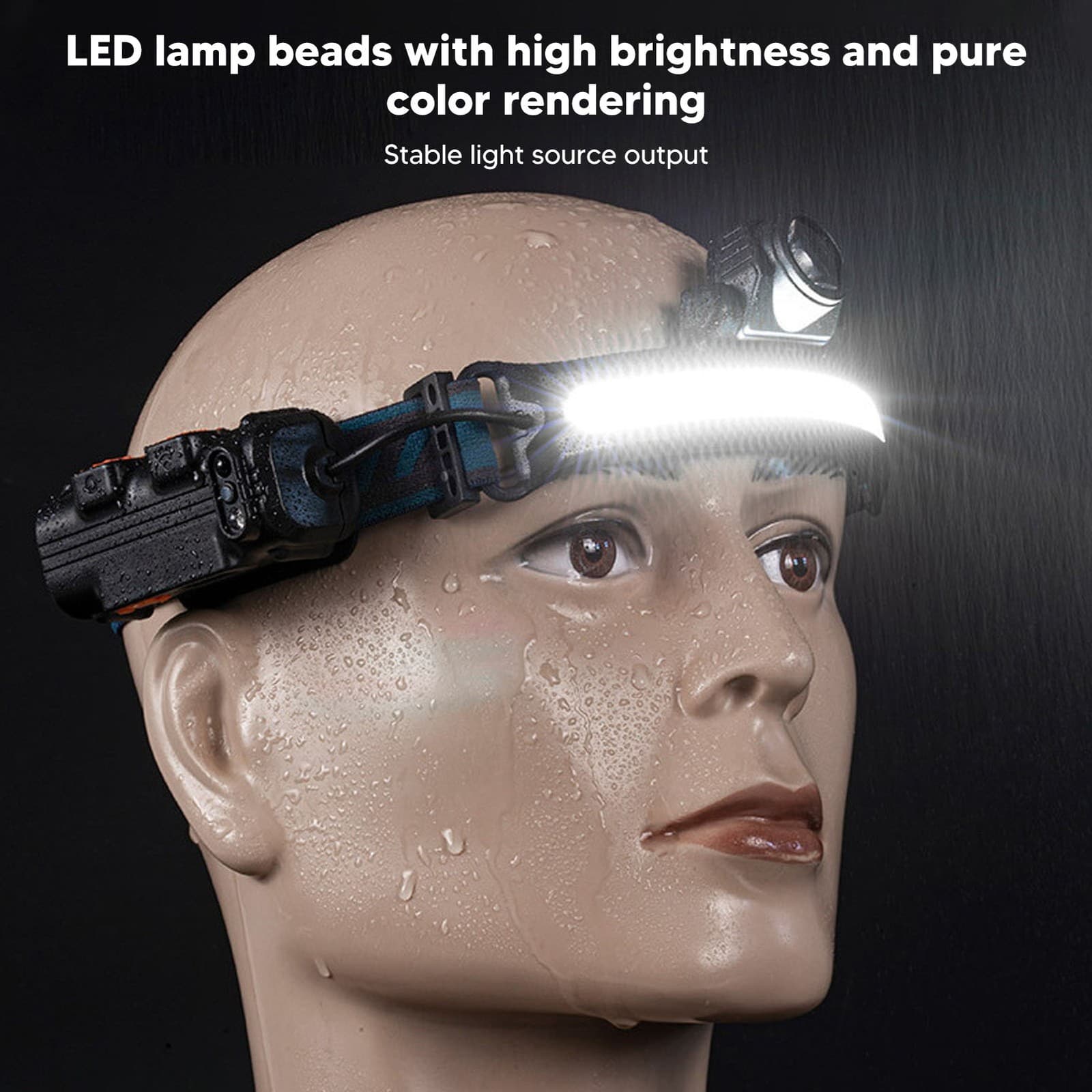 COB Flood Light Sensor Headlamp For Outdoor Fishing Recommended view 2