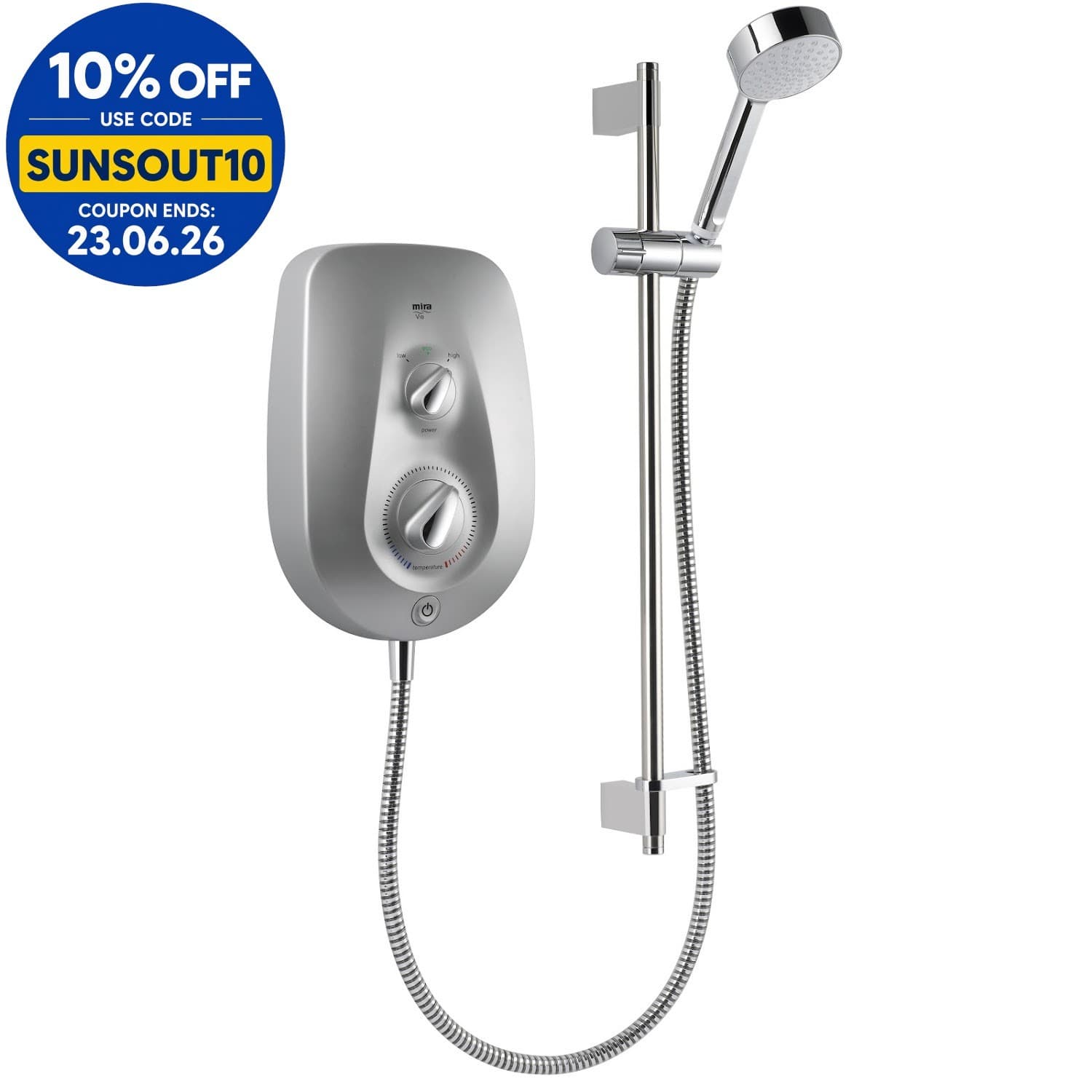 Mira VIE Electric Shower - 8.5kW Chrome 1.1788.512