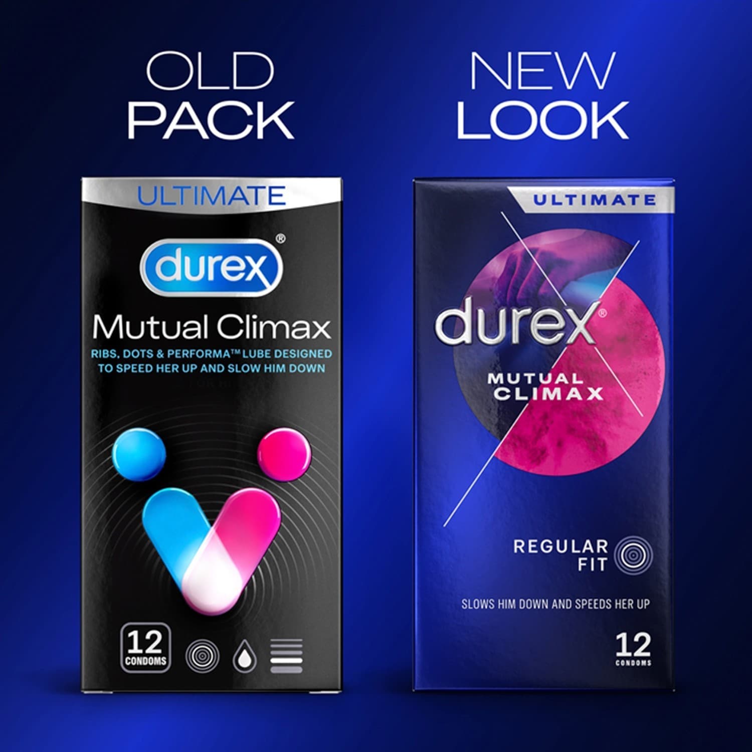 Durex Mutual Climax 72 Condoms Ribbed Dotted Delay 6 Pack view 2