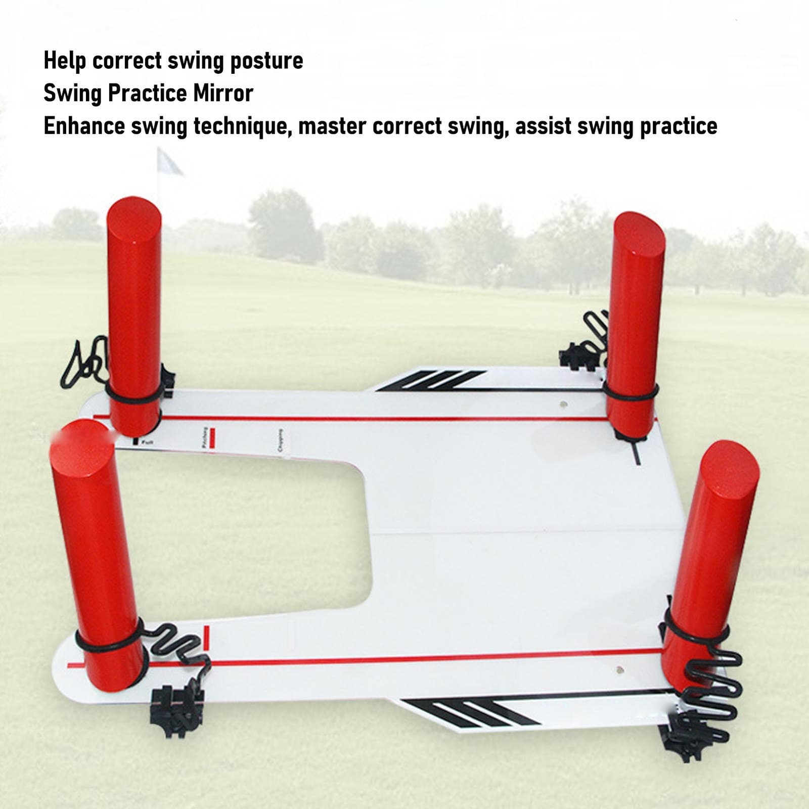 Club Swing Trainer Aiming Hitting Trainer Swing Training Mirror 4 Red Hook SG
