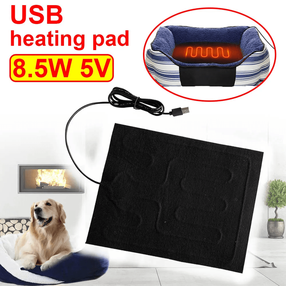 USB Heating Pad Folding Heated Sheet Car Seat Heating Cushion Seat Warmer Waterp
