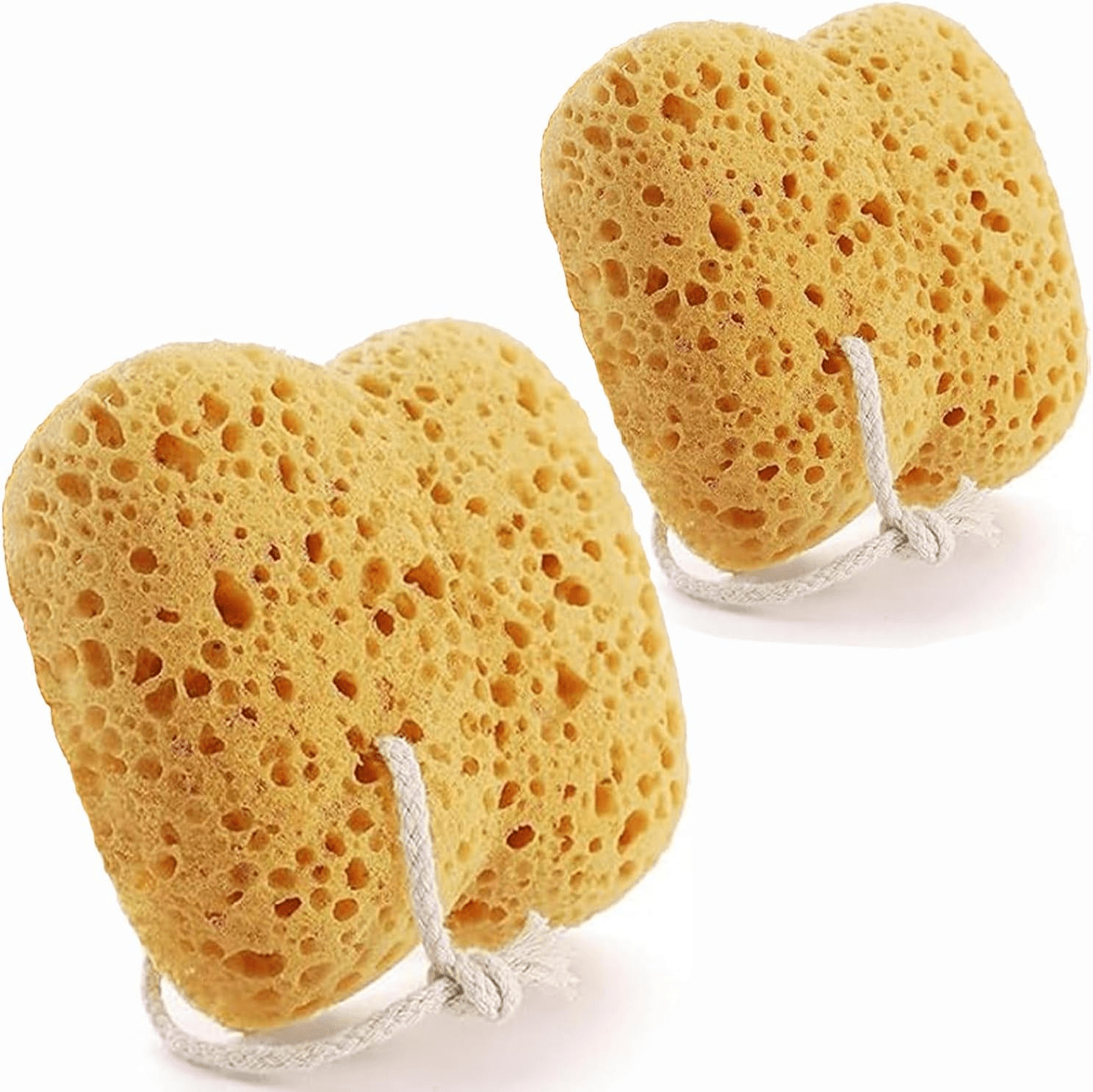 2Pcs Sponges Bath| Bath Sponges for Adults| Large Size Natural Sponge| Foam Loof