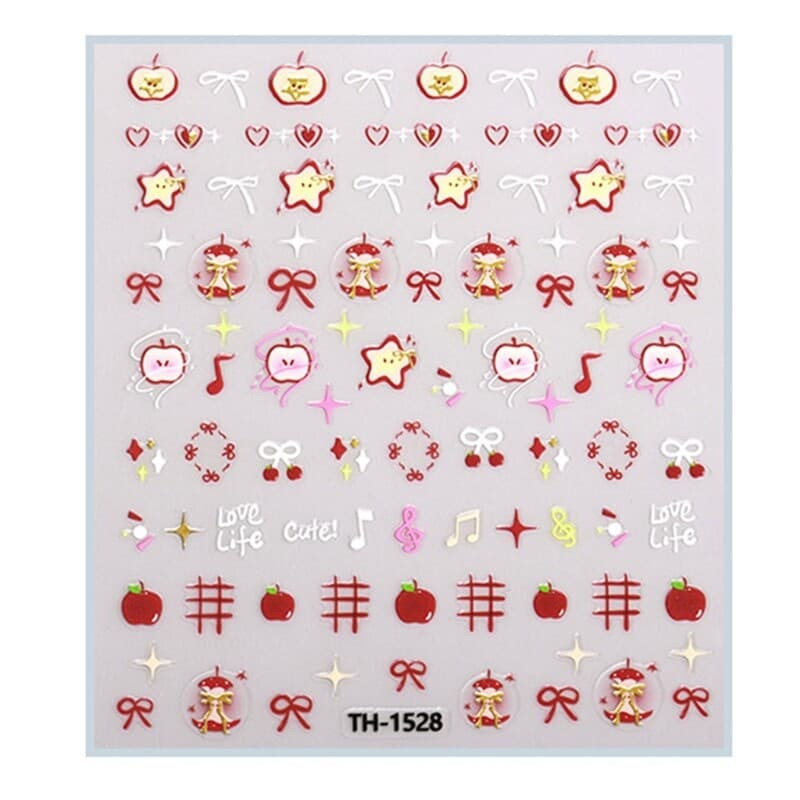 Sheet Festival Stickers with Lips Designs for Parties and Festivals
