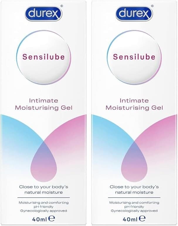 Durex Sensilube Vaginal Lubricant Intimate Moisturising Gel Sex Lube x 2