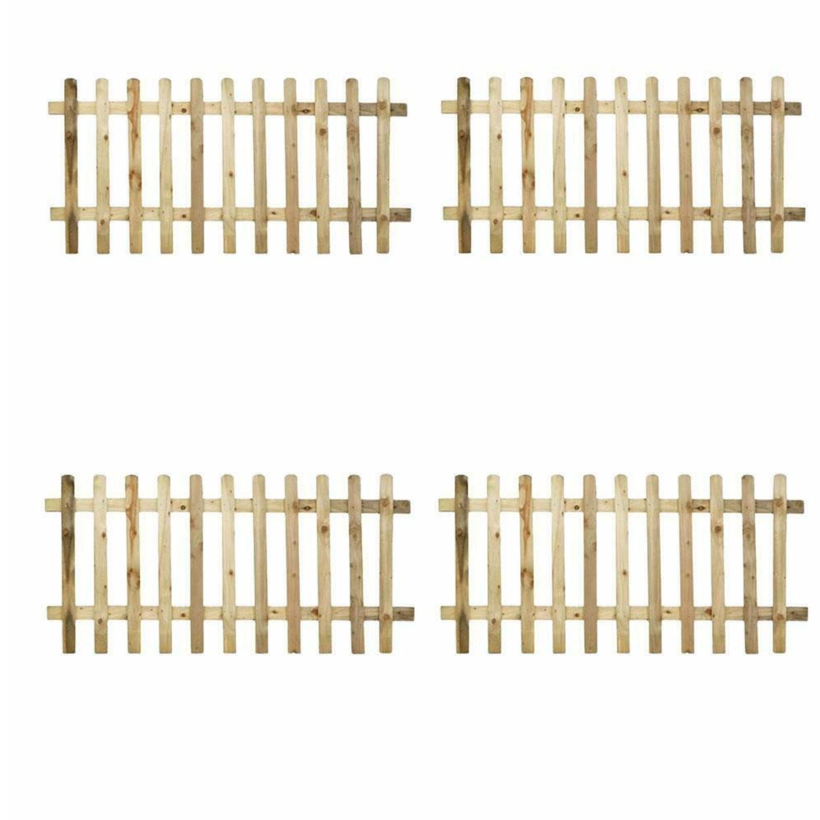 Garden Fence Panel 6 x 3ft Pressure Treated Ultima Pale Picket