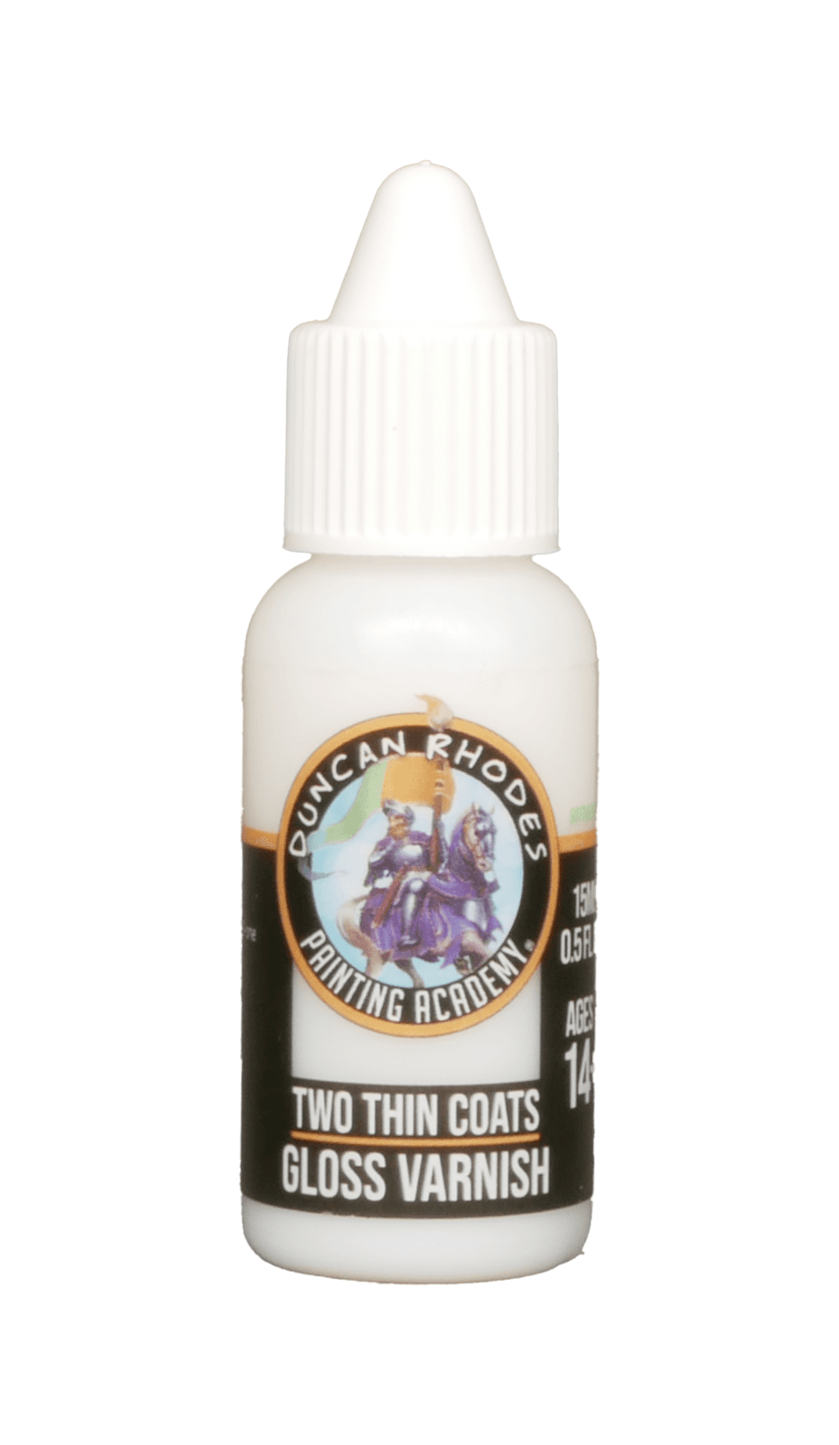 Duncan Rhodes Painting Academy Two Thin Coats Gloss Varnish 15ml Bottle - 10512