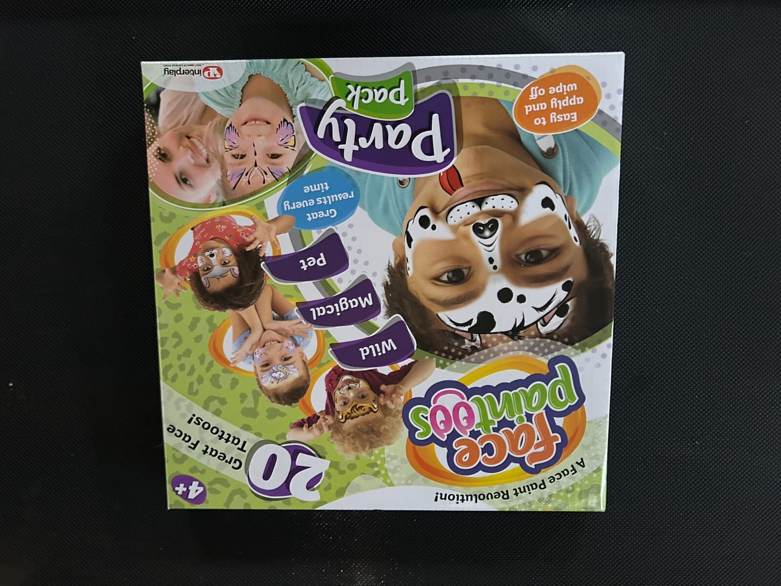Interplay Face Paintoos Party Pack - 20 Face Tattoos - \"Wild\"| \"Magical\" and \"Pet\"